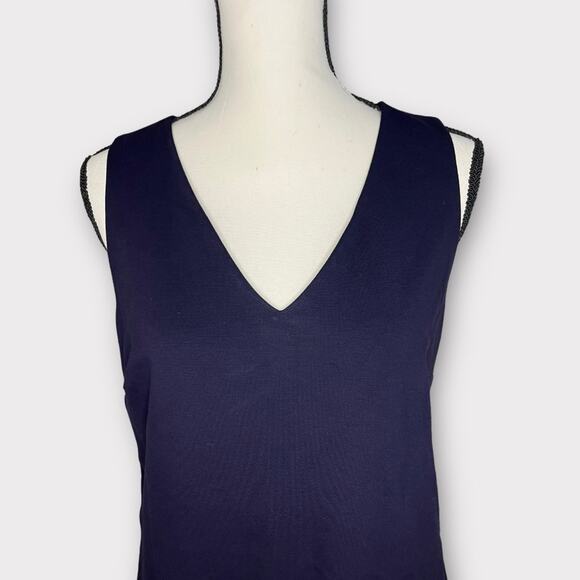 Diane Von Furstenberg DVP Jenn Shift Dress Navy Blue Size 8 - Picture 7 of 10